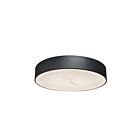 Dainolite WSH-1630LEDFH-MB Walsh 1-Lumière 30W Albâtre et noir mat LED Plafonnier encastré 3000K