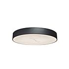 Dainolite WSH-2040LEDFH-MB Walsh 1-Lumière 40W Albâtre et noir mat LED Plafonnier encastré 3000K
