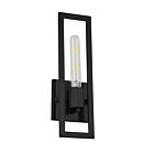 Applique murale incandescence Dainolite Wisteria WTS-141W-MB 1-Lumière Noir mat 60W