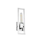 Applique murale incandescence Dainolite Wisteria WTS-141W-PC 1-Lumière Chrome poli 60W