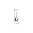 Applique murale incandescence Dainolite Wisteria WTS-141W-PC 1-Lumière Chrome poli 60W