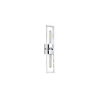 Applique murale incandescence Dainolite Wisteria WTS-222W-PC 2-Lumières Chrome poli 120W