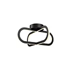 Dals Lighting FDB-CC-BK Noir Plafonnier semi encastré