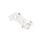 Dals Lighting FGM4-CC-TRIO-WH 27W 4" Blanc Luminaire encastré à trois cardan
