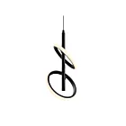 Dals Lighting RRPD2-CC-BK Olympia Two 12W Noir Suspendu