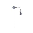 Applique murale à cou de cygne LED Dainolite DGUW224-SC 1-lumière Chrome satiné 50w