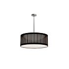 Suspension LED à tambour fendu Dainolite SDLED-20P-BK séries Slit Drum 1-lumière Noir 22w