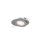 Dals Lighting FGM4-3K-SN 9W 4" Nickel satiné Luminaire encastré à cardan