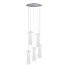Eglo 95743A Pinto 5-Lumières 300W Chromé Suspendu en cordon
