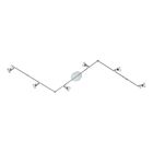 Eglo 200402A 300W Chromé Halogène Réglable Éclairage sur rail