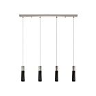 Suspendu Eglo Villora 202301A 4-Lumières Noir 80W