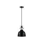 Suspendu Eglo Gilwell 202422A 1-Lumière Noir et Chrome 60W