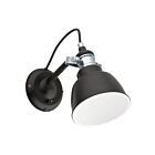 Applique murale Eglo Thornford 202504A 60W Noir et Chrome