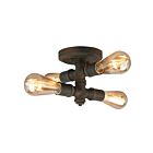 Eglo 202839A 60W Zingué Montage semi-encastré