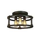 Plafonnier Eglo Wymer 202849A 3-Lumières Bronze