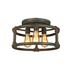 Eglo 202851A 60W Zingué Montage semi-encastré