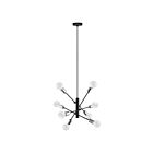 Suspendu Eglo Gradoli 203386A 8-Lumières Noir et or 480W