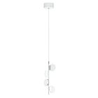 Eglo 95743A Olindra 4-Lumières 8.8W Blanc et Chromé LED Suspendu en cordon