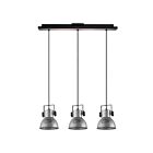 Suspendu Eglo Barnstaple 203399A 3-Lumières Noir et or 120W