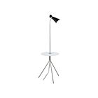 Lampe sur pied Eglo 203648A Policara 1-Lumière Nickel satiné et noir 60W