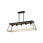 Suspendu Eglo Paulino 204596A 5-Lumières Or et Noir 500W