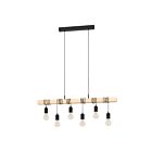 Eglo 204679A 60W Noir et marron Suspendu