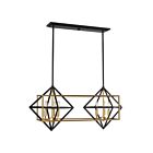 Eglo 204684A 60W Or antique et noir Suspendu