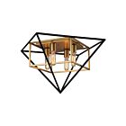 Eglo 204685A 60W Or antique et noir Montage semi-encastré