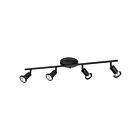 Éclairage sur rail LED Eglo Tremendo 205137A 40W Noir
