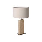 Eglo 206323A 60W Nickel satiné et naturel LED Lampe de table
