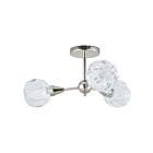 Eglo 206946a Helena Nickel Semi Plafonnier Encastré