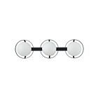 Eglo 206973a Parker Noir mat Lampe de salle de bain