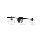 Eglo 207009a Valentina Noir mat Lampe de salle de bain