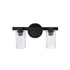 Eglo 207029a Bedminster Noir mat Lampe de salle de bain