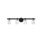 Eglo 207043a Bedminster Noir mat Lampe de salle de bain
