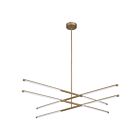 Eglo 207282a Overture 8-lumières Champagne LED Suspendu