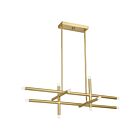 Eglo 207299a Manhattan 12-lumières Or brossé LED Suspendu