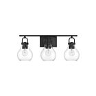 Eglo 207636a Mansfield Noir mat Lampe de salle de bain