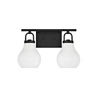 Eglo 207851a Mansfield Noir mat Lampe de salle de bain