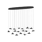 Eglo 390353A 17-lumières 51W Noir Suspendu