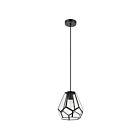 Suspendu Eglo Mardyke 43643A 1-Lumière Noir 60W