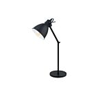 Lampe de table Eglo Priddy 49469A 40W 1-Lumière Noir et blanc