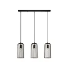 Suspendu Eglo Roccamena 49645A 3-Lumières Noir et Cuivre 180W