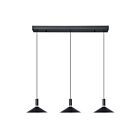 Eglo 902184a Conomavilla 3-lumières 22.5W Noir LED Suspendu