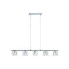 Suspendu Eglo Pianella 91734A 5-Lumières Chrome 300W