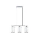 Suspendu Eglo Loncino 94378A 3-Lumières Chrome 180W