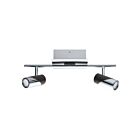 Éclairage sur rail LED Eglo Bernedo 95436A 8.8W Chrome et noir