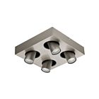 Éclairage sur rail LED Eglo Robledo 96608A 20W Nickel satiné et noir