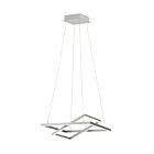 Eglo 95743A Tamasera 1-Lumière 40W Nickel satiné LED Suspendu en cordon