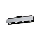 Éclairage sur rail LED Eglo Viserba 97397A 20W Blanc aluminium et noir